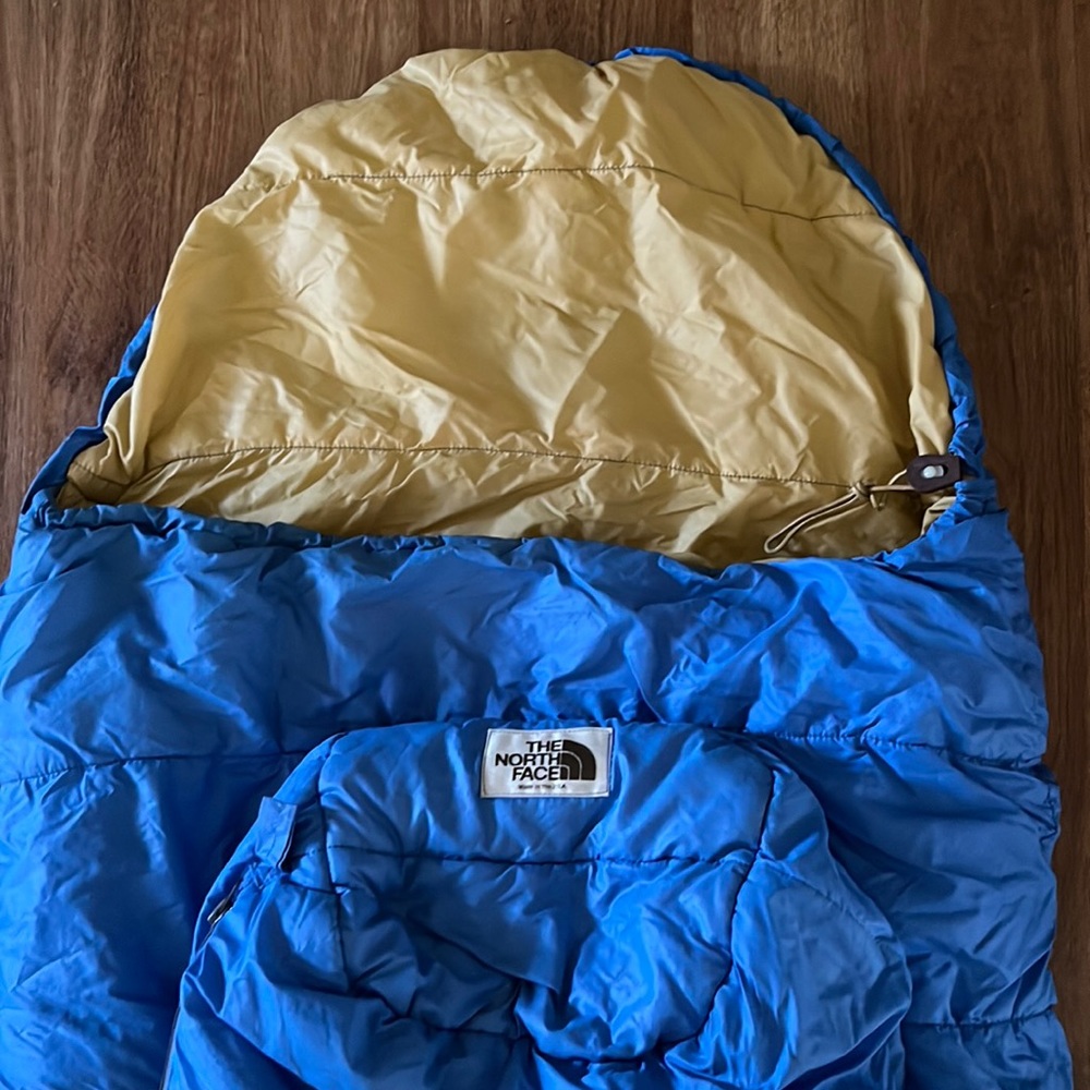 The North Face Eco Trail 100% recycled polyester ripstop fabric sleeping bag